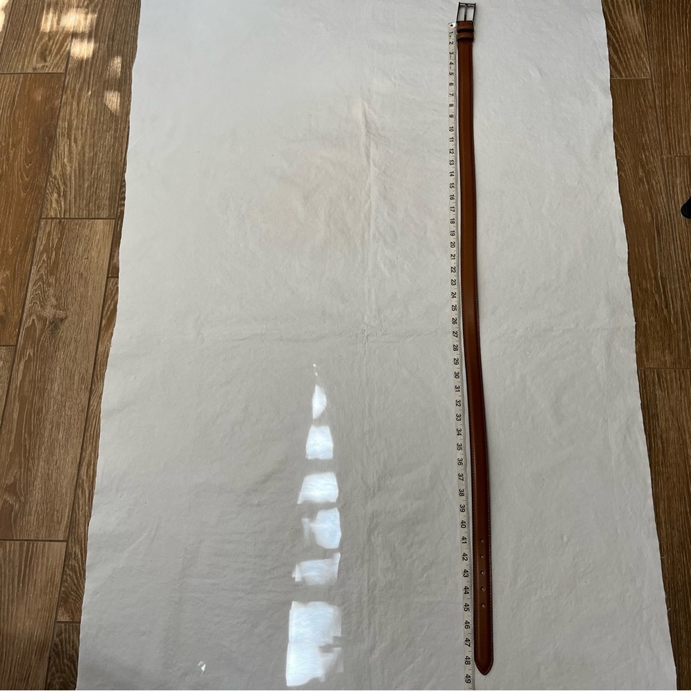 Genuine Italian Leather Brown Belt - Picture 7 of 10